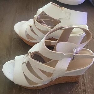 GUESS  wedge strappy sandals - womens size 8.5